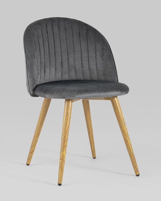 Стул Лион Страйпс серого цвета - купить Обеденные стулья по цене 6490.0