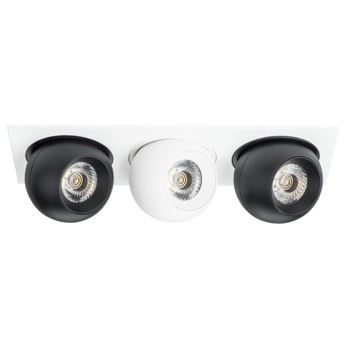 Светильник INTERO LED 9W*3 850LM*3 24G БЕЛЫЙ/ЧЕРНЫЙ 4000K (217536+217074+217064+217074) - лучшие Встраиваемые споты в INMYROOM Светильник INTERO LED 9W*3 850LM*3 24G БЕЛЫЙ/ЧЕРНЫЙ 4000K (217536+217074+217064+217074) - лучшие Встраиваемые споты в INMYROOM