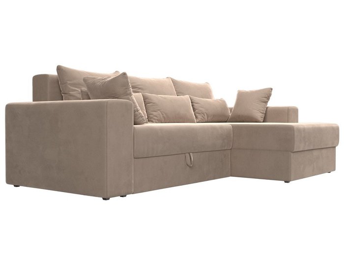 Угловой диван-кровать Мэдисон бежевого цвета - лучшие Угловые диваны в INMYROOM