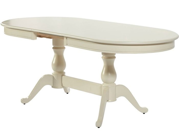 Стол раздвижной Фабрицио цвета слоновой кости - купить Обеденные столы по цене 42785.0