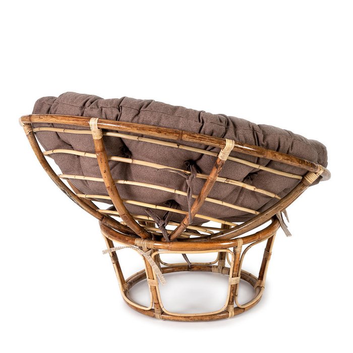 Кресло Papasan Eko Skin коричневого цвета  - купить Садовые кресла по цене 10070.0