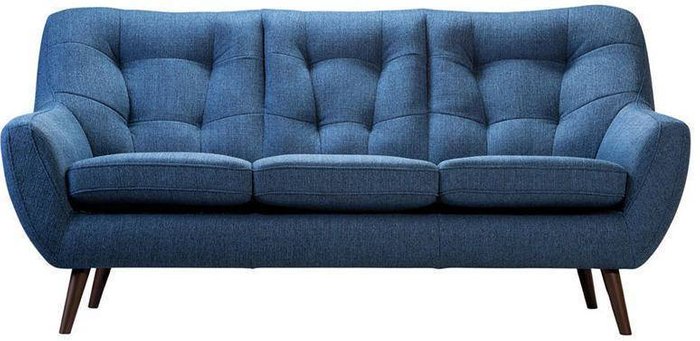 Диван Сканди Блю Арт синего цвета - лучшие Прямые диваны в INMYROOM
