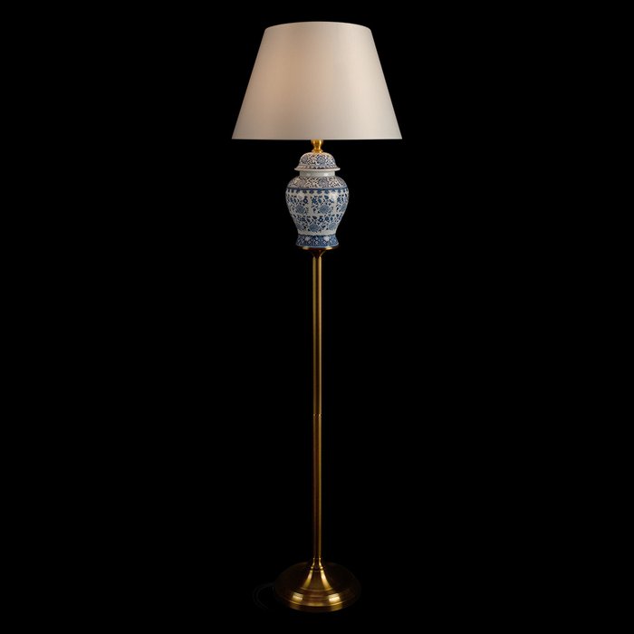 Торшер Ultramarine 10489F (ткань, цвет белый) - купить Торшеры по цене 17500