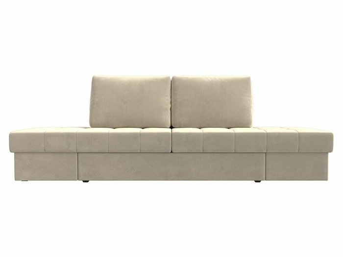 Прямой диван трансформер Сплит бежевого цвета - купить Прямые диваны по цене 39999.0