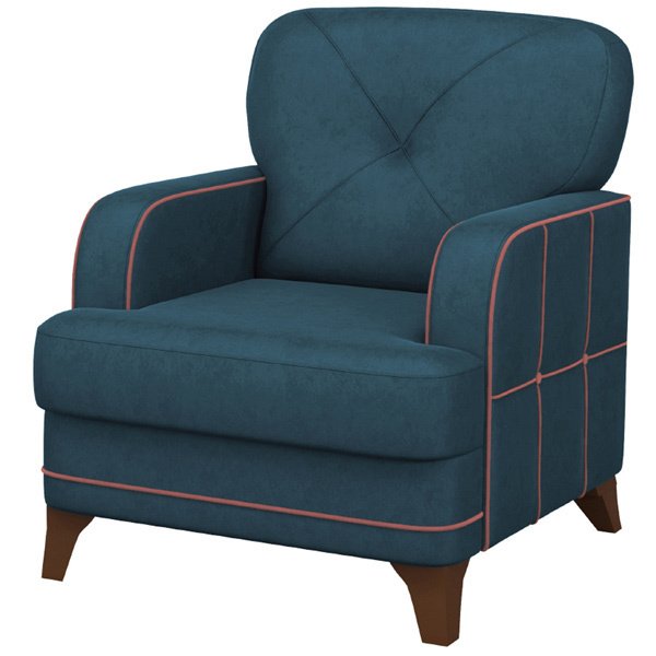Кресло Черри синего цвета - купить Интерьерные кресла по цене 15744.0