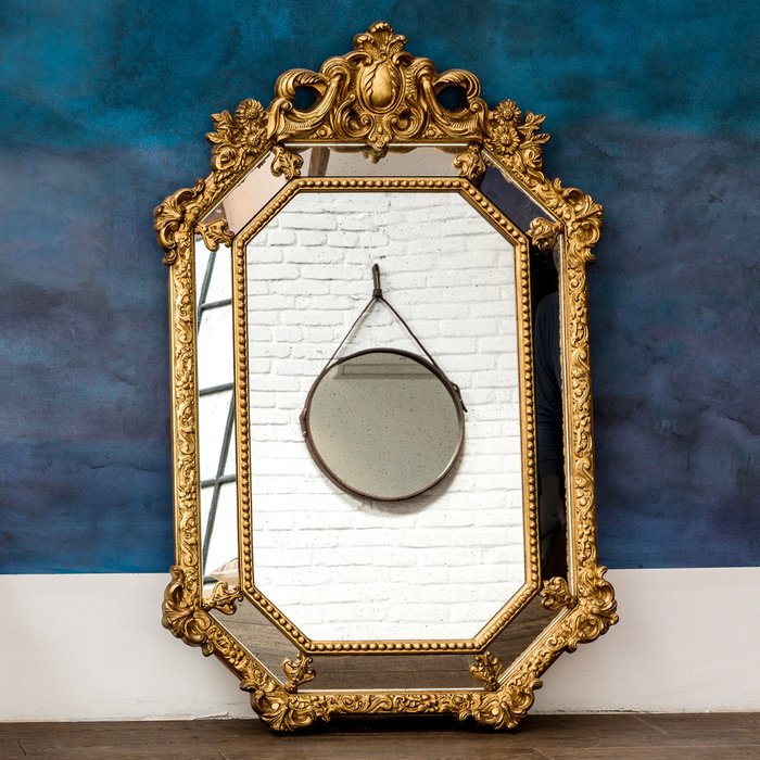 Настенное зеркало Эллада в металлической раме  - купить Настенные зеркала по цене 4000.0