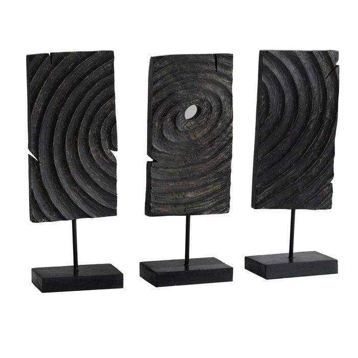 Декоративная фигура триединство Амурта Гараха черного цвета - купить Фигуры и статуэтки по цене 9700