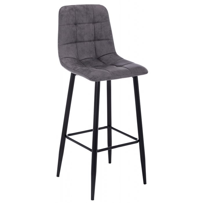 Барный стул Chio black dark grey темно-серого цвета Барный стул Chio black dark grey темно-серого цвета