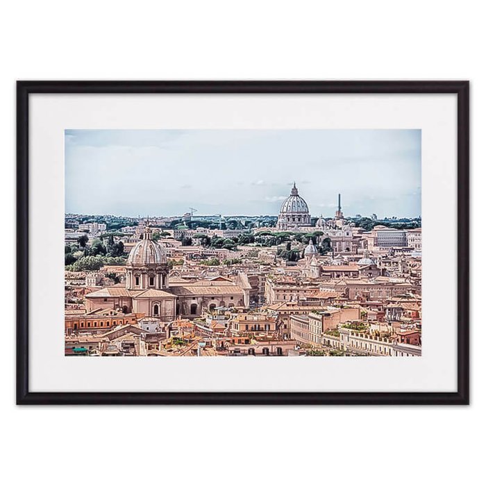 Постер в рамке Панорама Рима 21х30 см