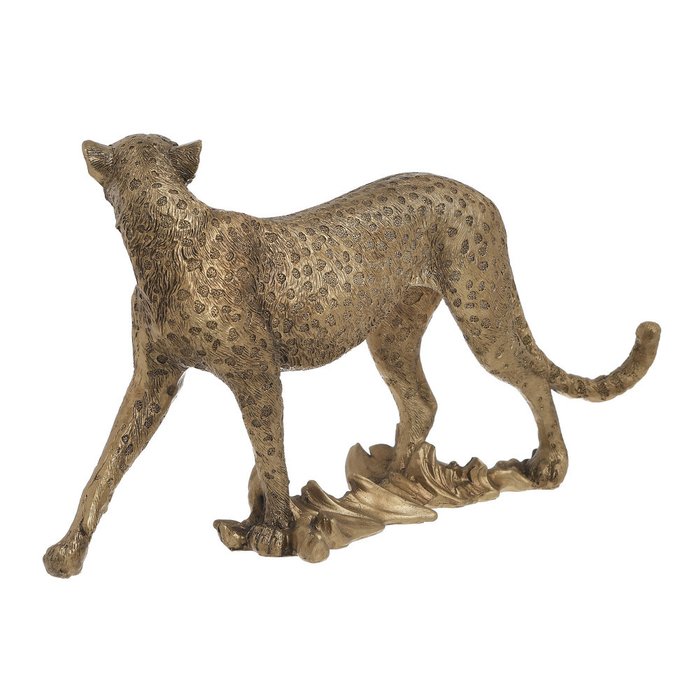 Статуэтка Леопард золотого цвета - купить Фигуры и статуэтки по цене 1920.0