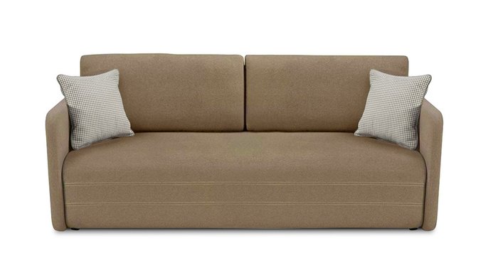 Прямой диван-кровать Гордон Лайт коричневого цвета
