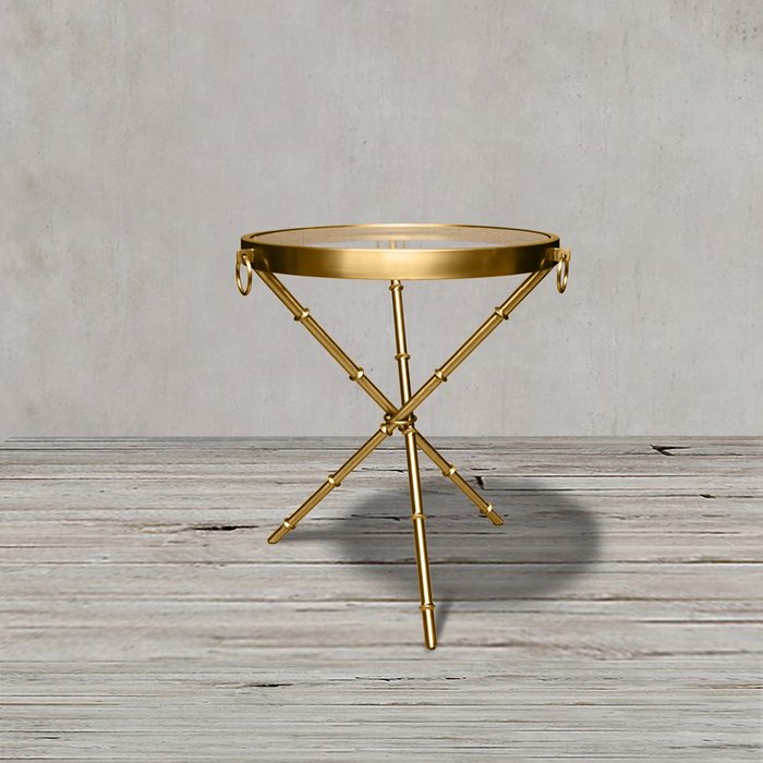 Стол приставной цвета матового золота - купить Кофейные столики по цене 79000.0