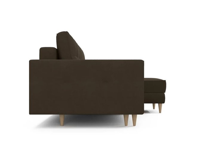 Угловой Диван-кровать ОТТО правый коричневого цвета - купить Угловые диваны по цене 77700.0