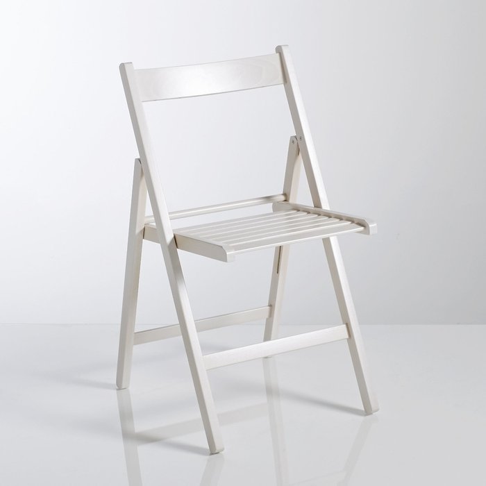 Комплект из двух удобных складных стульев Yann белого цвета - купить Обеденные стулья по цене 7421.0