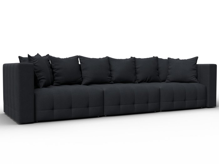 Диван-кровать Лига-052 Лонг темно-серого цвета (замша) Диван-кровать Лига-052 Лонг темно-серого цвета (замша)