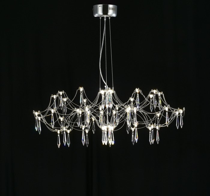 Подвесная люстра Ersilia MR2660-60P-76AP (металл, цвет никель) - лучшие Подвесные люстры в INMYROOM