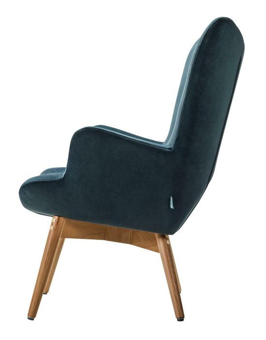 Кресло Хайбэк синего цвета - лучшие Интерьерные кресла в INMYROOM