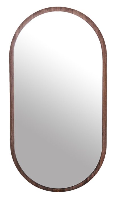 Настенное зеркало Сканди в раме коричневого цвета - купить Настенные зеркала по цене 3990.0