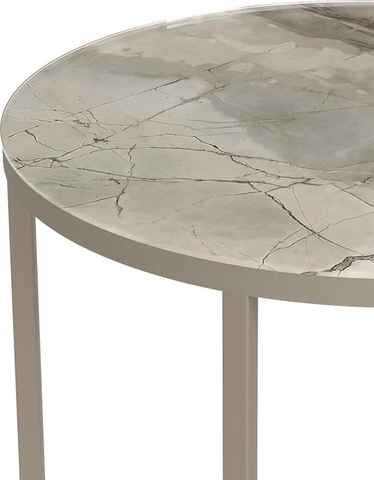 Стол кофейный Остин УФ серо-бежевого цвета - лучшие Кофейные столики в INMYROOM