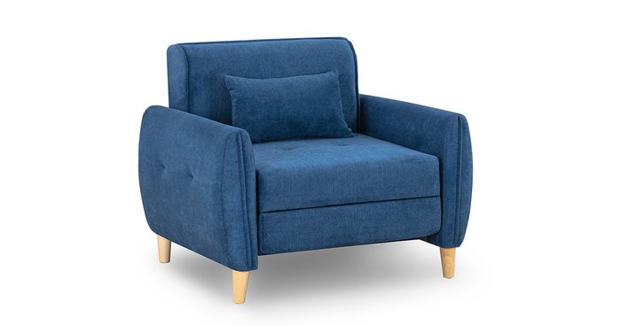Кресло-кровать Анита синего цвета