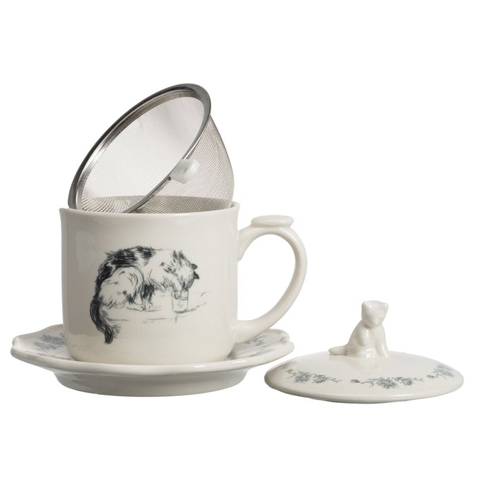 Чайный набор для заваривания Cat Tea - лучшие Чашки в INMYROOM