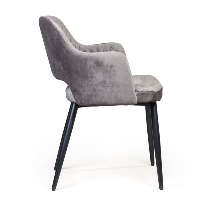 Стул с подлокотниками William цвета серый антрацит - лучшие Обеденные стулья в INMYROOM