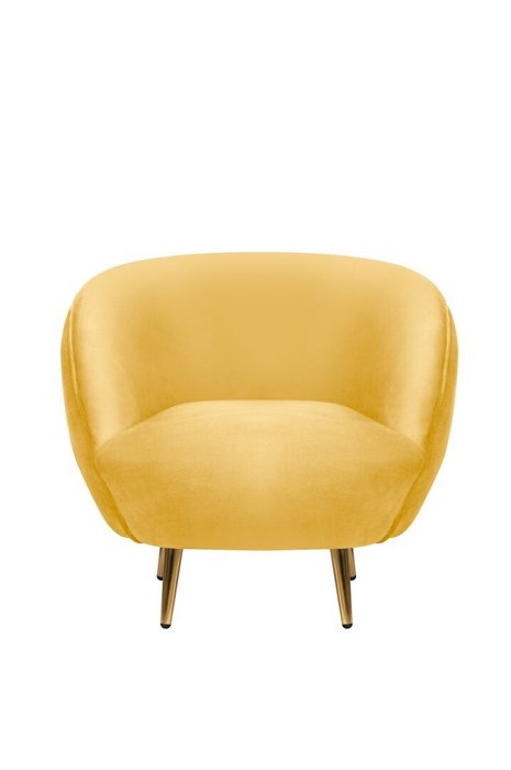 Кресло Small Benee желтого цвета - купить Интерьерные кресла по цене 24000