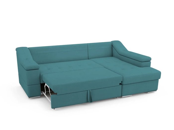 Угловой Диван-кровать Liverpool правый бирюзового цвета - купить Угловые диваны по цене 79200.0