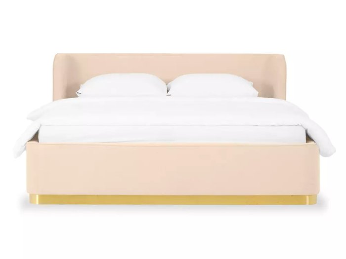 Кровать Vibe 160х200 светло-бежевого цвета с подъемным механизмом