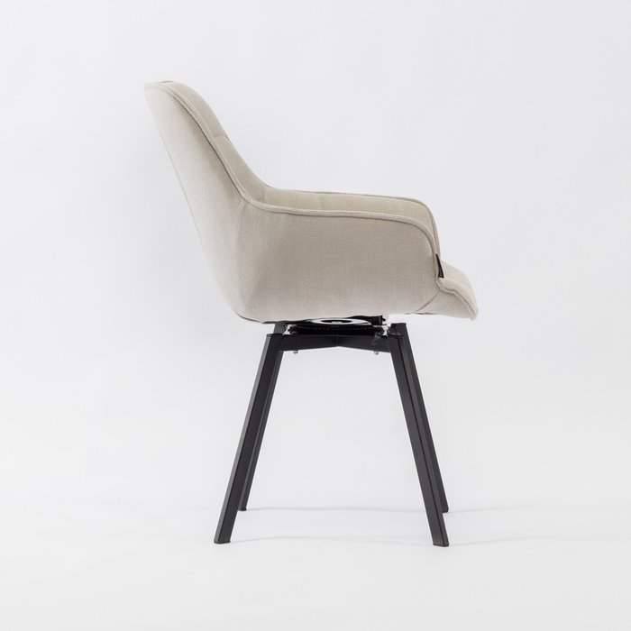 Стул вращающийся Авиано бежевого цвета - лучшие Обеденные стулья в INMYROOM