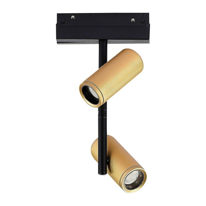 Магнитный трековый светильник Skyline черно-золотого цвета - лучшие Трековые светильники в INMYROOM