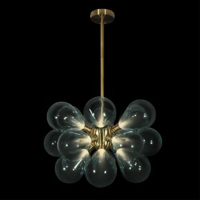 Люстра на штанге Miracle 10130/18 Blue (стекло, цвет голубой) - купить Подвесные люстры по цене 33030