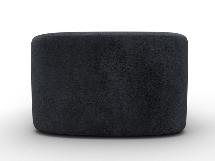 Пуф 004 в обивке из велюра темно-серого цвета - лучшие Пуфы в INMYROOM
