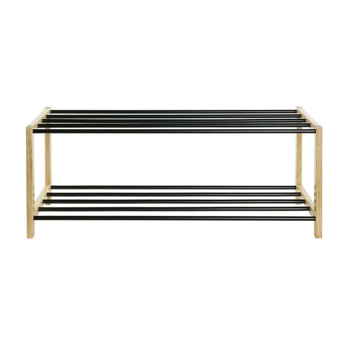 Тумба для обуви Чёрный Натуральный 80 x 31 x 32 cm - купить Тумбы для обуви с сидением по цене 7154.0