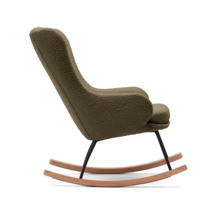 Кресло-качалка Maustin темно-зеленого цвета - лучшие Интерьерные кресла в INMYROOM