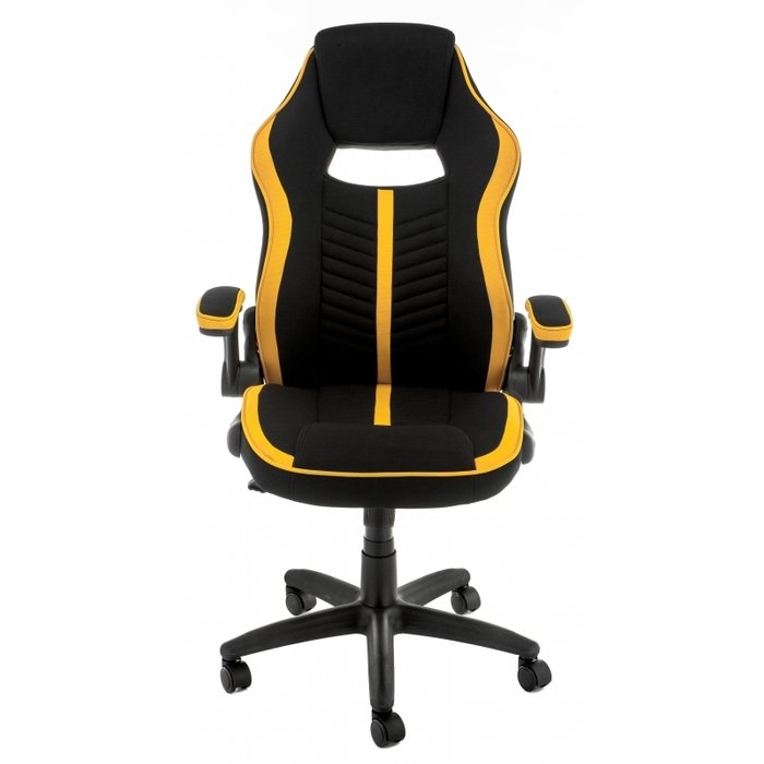 Компьютерное кресло Plast черно-желтого цвета - лучшие Офисные кресла в INMYROOM