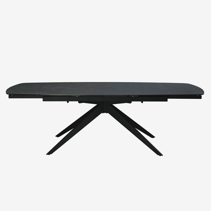 Раздвижной обеденный стол Маттерхорн темно-серого цвета