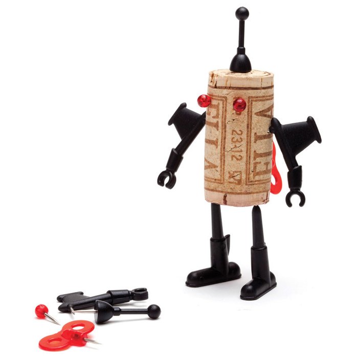 Декор для винной пробки Monkey Business robots юри - лучшие Декоративные предметы в INMYROOM