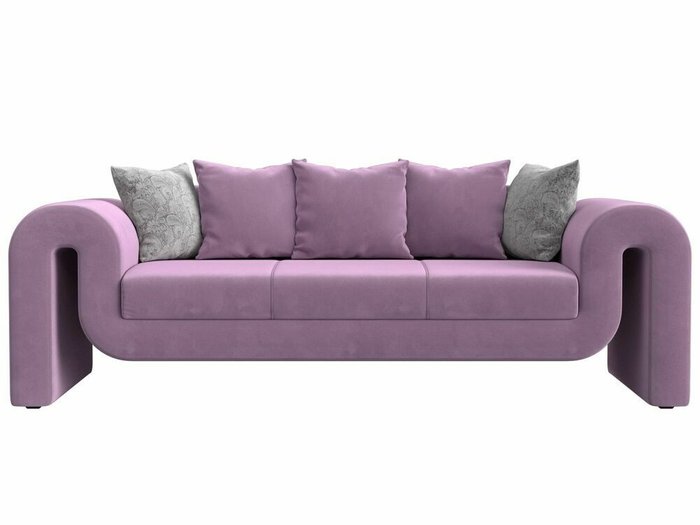 Прямой диван Волна сиреневого цвета - купить Прямые диваны по цене 50999.0