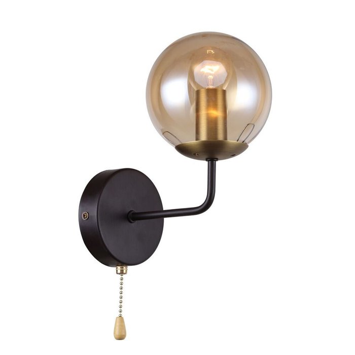 Бра Modestus металл, стекло 1*E14*40W, excluded, switch - купить Бра и настенные светильники по цене 2900 Бра Modestus металл, стекло 1*E14*40W, excluded, switch - купить Бра и настенные светильники по цене 2900