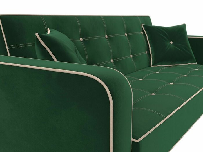 Диван-кровать Тур темно-зеленого цвета - лучшие Прямые диваны в INMYROOM