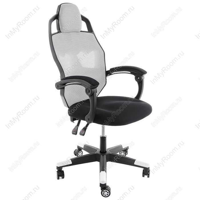 Компьютерное кресло Knight черно-серого цвета - лучшие Офисные кресла в INMYROOM