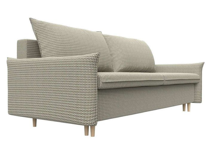 Прямой диван-кровать Хьюстон серо-бежевого цвета - лучшие Прямые диваны в INMYROOM