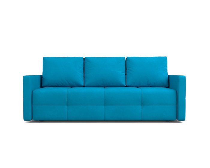 Прямой диван-кровать Марсель 2 голубого цвета - купить Прямые диваны по цене 36490.0