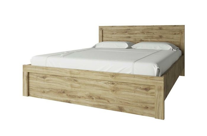 Кровать Doorset 160х200 бежевого цвета без подъемного механизма