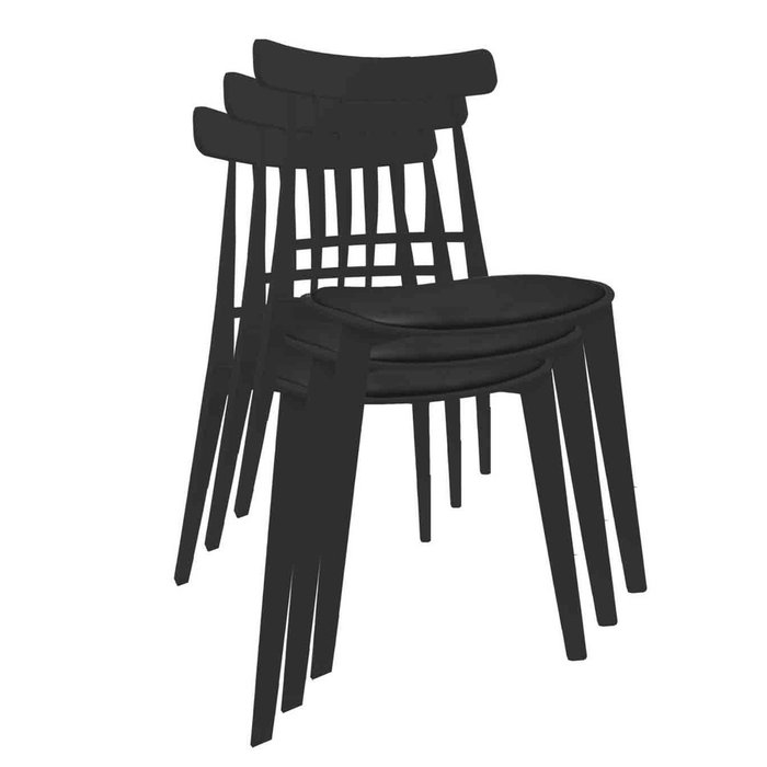 Стул Manfred черного цвета - купить Обеденные стулья по цене 4630.0