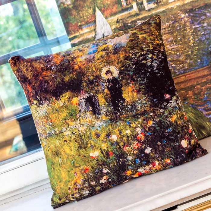 Декоративная арт подушка Летний пейзаж - купить Декоративные подушки по цене 2000.0