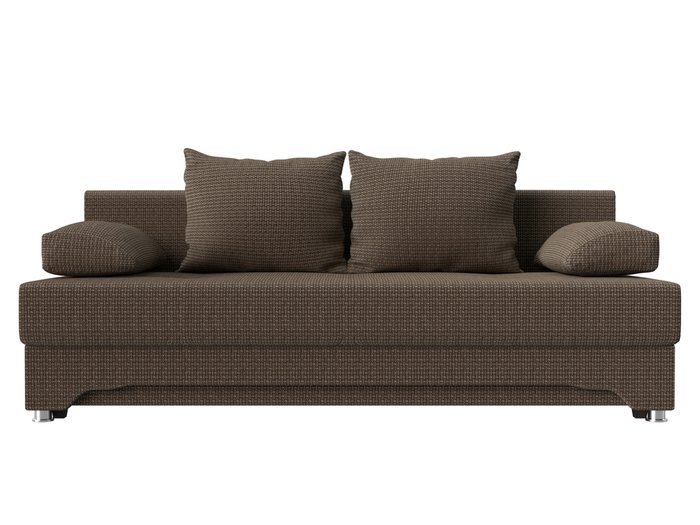 Диван-кровать Ник коричневого цвета - купить Прямые диваны по цене 26999.0