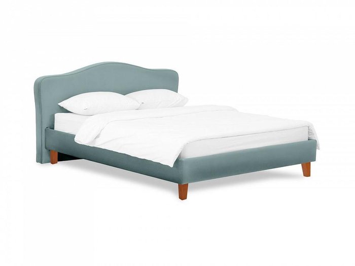 Кровать Queen II Elizabeth L 160х200 серо-голубого цвета - купить Кровати для спальни по цене 43800.0