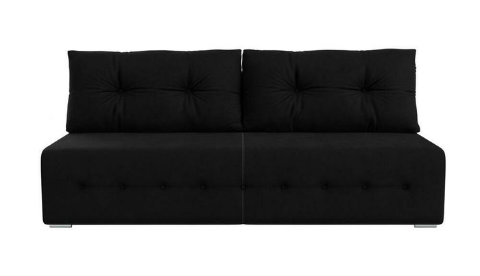 Прямой диван-кровать Лондон черного цвета - купить Прямые диваны по цене 29999.0